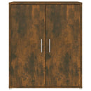 vidaXL füstös tölgy színű szerelt fa cipősszekrény 60 x 35 x 70