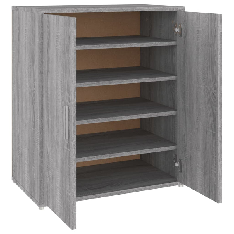 vidaXL szürke sonoma színű szerelt fa cipősszekrény 60 x 35 x 70 cm
