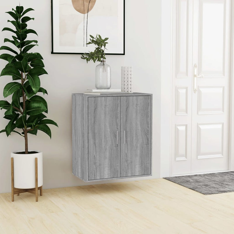 vidaXL szürke sonoma színű szerelt fa cipősszekrény 60 x 35 x 70 cm