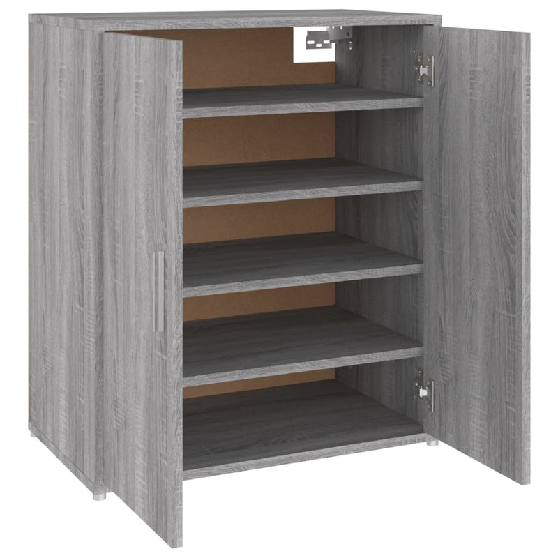 vidaXL szürke sonoma színű szerelt fa cipősszekrény 60 x 35 x 70 cm