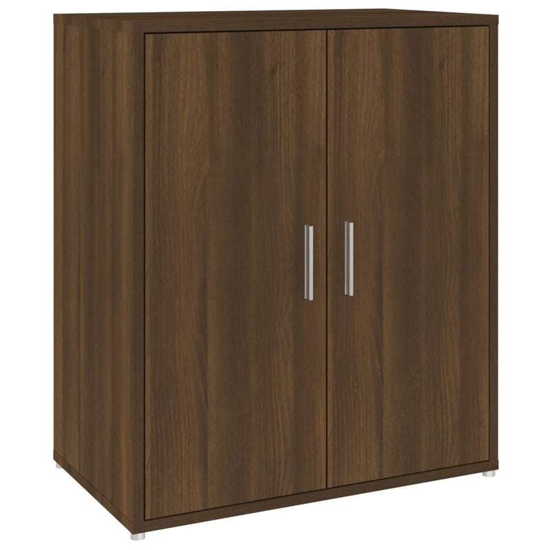vidaXL barna tölgyszínű szerelt fa cipősszekrény 60 x 35 x 70 cm