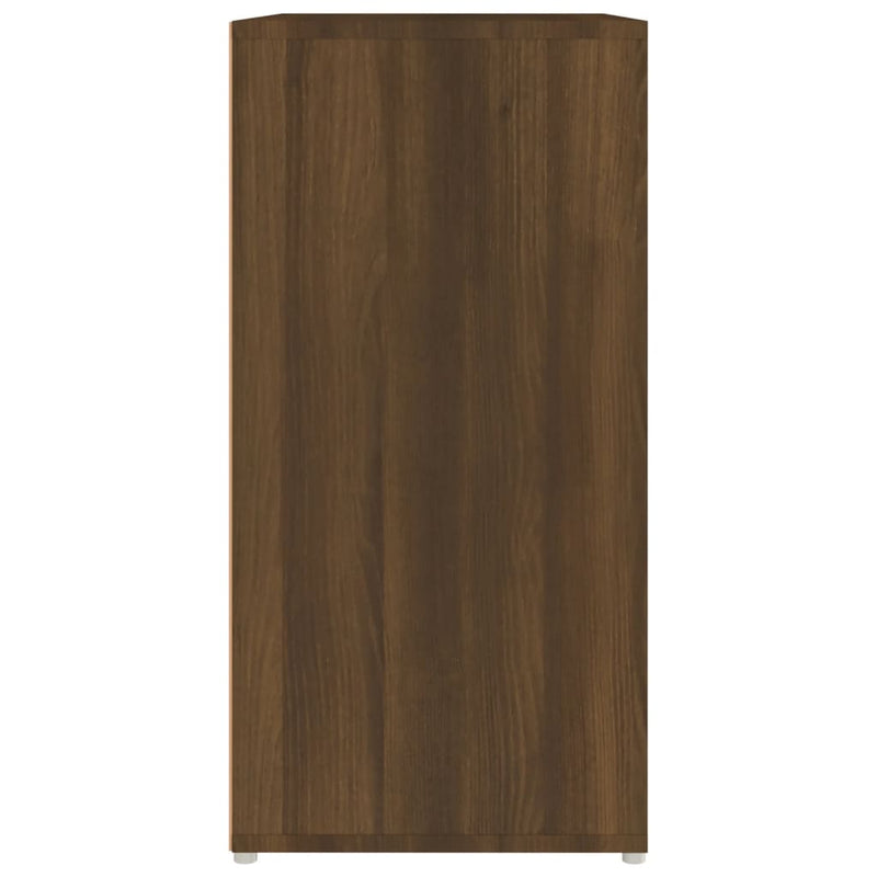 vidaXL barna tölgyszínű szerelt fa cipősszekrény 60 x 35 x 70 cm