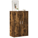 vidaXL füstös tölgy színű szerelt fa cipősszekrény 60 x 35 x 92 cm