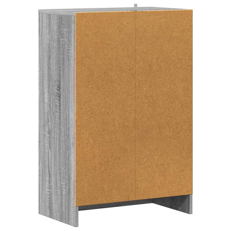 vidaXL szürke sonoma színű szerelt fa cipősszekrény 60 x 35 x 92 cm