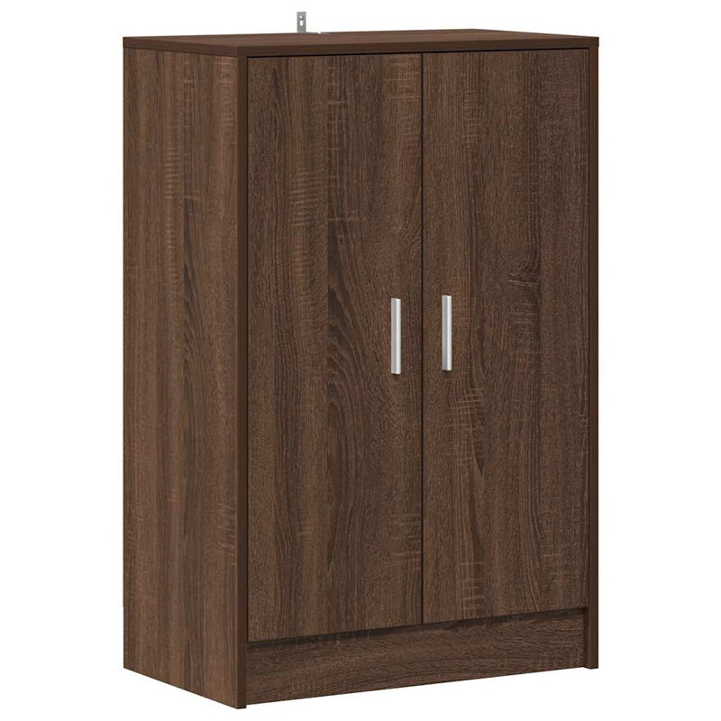 vidaXL barna tölgyszínű szerelt fa cipősszekrény 60 x 35 x 92 cm