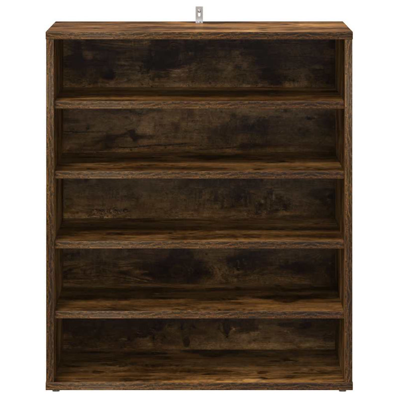 vidaXL füstös tölgy színű szerelt fa cipősszekrény 60 x 35 x 70 cm