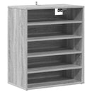 vidaXL füstös tölgy színű szerelt fa cipősszekrény 60 x 35 x 70 cm