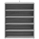 vidaXL füstös tölgy színű szerelt fa cipősszekrény 60 x 35 x 70 cm