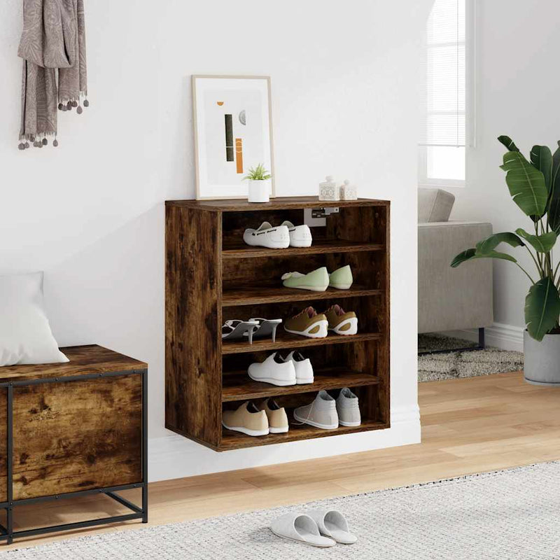 vidaXL szürke sonoma színű szerelt fa cipősszekrény 60 x 35 x 70 cm