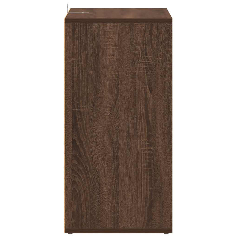 vidaXL barna tölgyszínű szerelt fa cipősszekrény 60 x 35 x 70 cm