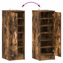 vidaXL füstös tölgy színű szerelt fa cipősszekrény 32 x 35 x 92 cm