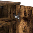 vidaXL füstös tölgy színű szerelt fa cipősszekrény 32 x 35 x 92 cm