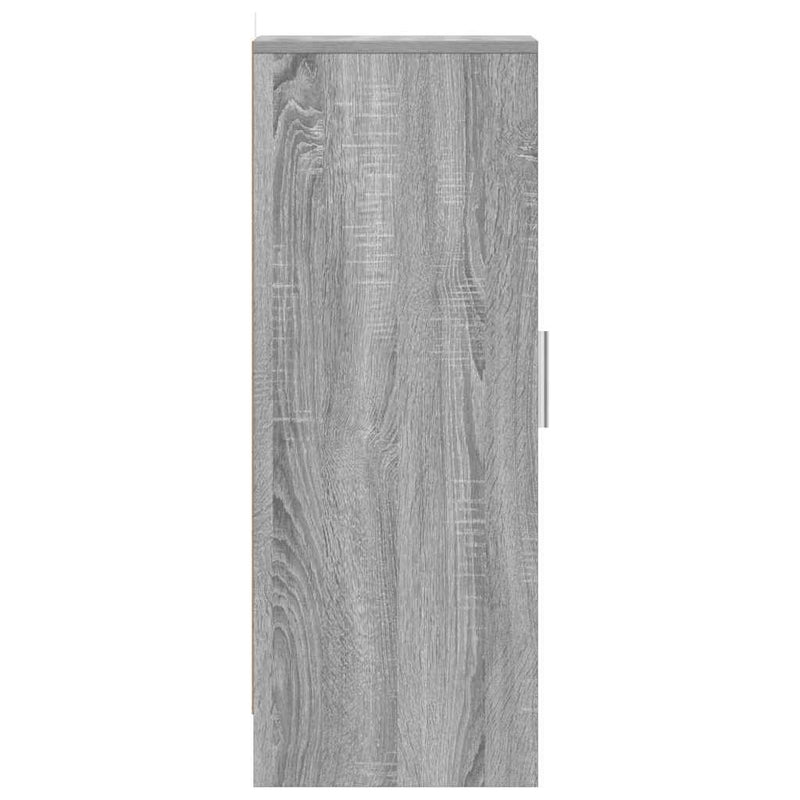 vidaXL szürke sonoma színű szerelt fa cipősszekrény 32 x 35 x 92 cm