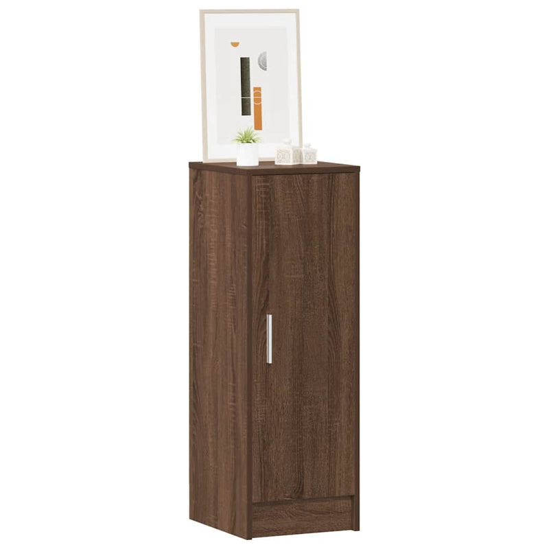vidaXL barna tölgy színű szerelt fa cipősszekrény 32 x 35 x 92 cm