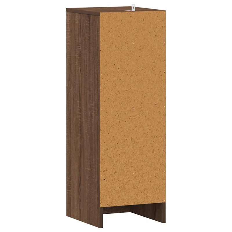 vidaXL barna tölgy színű szerelt fa cipősszekrény 32 x 35 x 92 cm