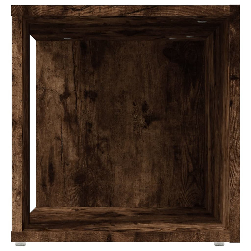 vidaXL füstös tölgy színű szerelt fa kisasztal 33 x 33 x 34,5 cm