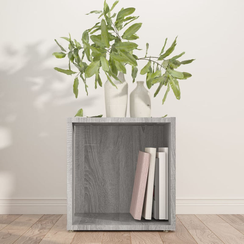 vidaXL szürke sonoma színű szerelt fa kisasztal 33x33x34,5 cm