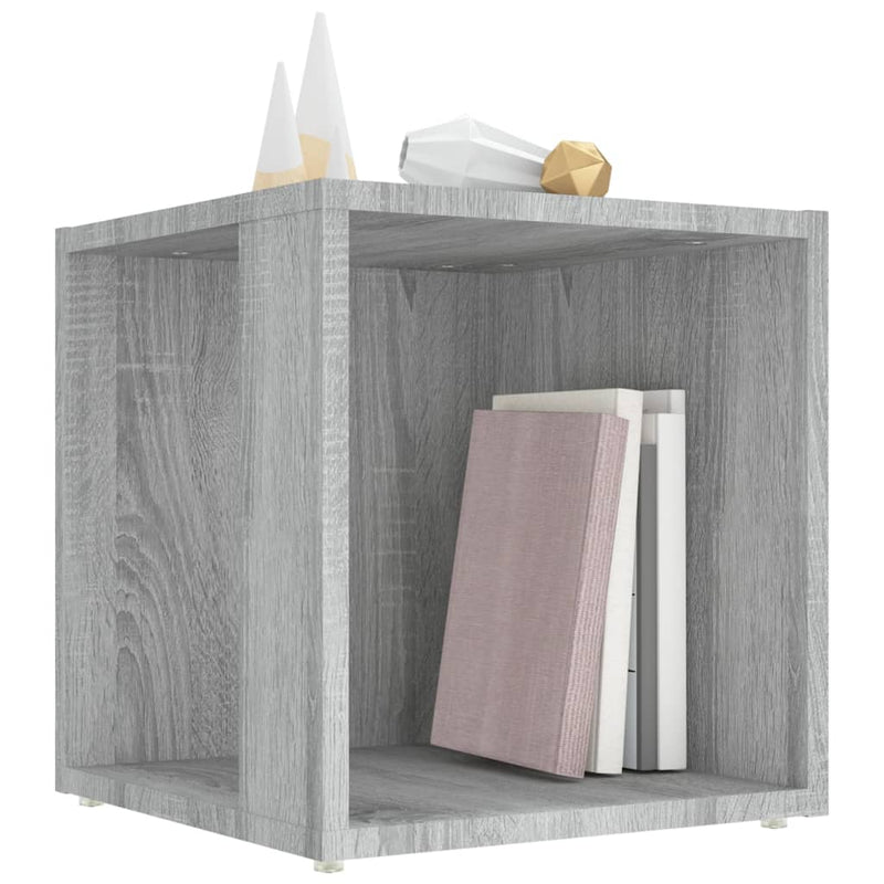 vidaXL szürke sonoma színű szerelt fa kisasztal 33x33x34,5 cm