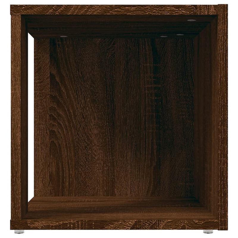 vidaXL barna tölgy színű szerelt fa kisasztal 33 x 33 x 34,5 cm
