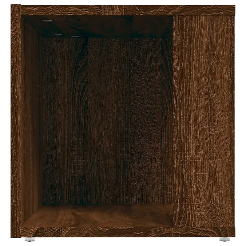 vidaXL barna tölgy színű szerelt fa kisasztal 33 x 33 x 34,5 cm