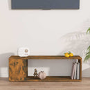 vidaXL füstös tölgy színű szerelt fa fali TV-szekrény 100 x 24 x 32 cm