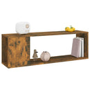 vidaXL füstös tölgy színű szerelt fa fali TV-szekrény 100 x 24 x 32 cm
