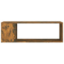 vidaXL füstös tölgy színű szerelt fa fali TV-szekrény 100 x 24 x 32 cm