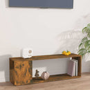 vidaXL füstös tölgy színű szerelt fa fali TV-szekrény 100 x 24 x 32 cm