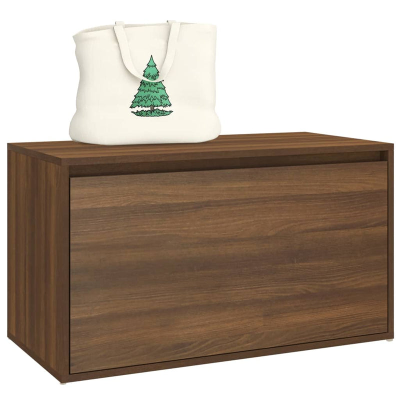 vidaXL barna tölgyszínű szerelt fa előszobapad 80 x 40 x 45 cm