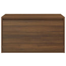 vidaXL barna tölgyszínű szerelt fa előszobapad 80 x 40 x 45 cm