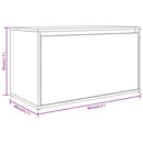 vidaXL barna tölgyszínű szerelt fa előszobapad 80 x 40 x 45 cm