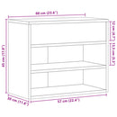 vidaXL füstös tölgy színű cipőtároló pad 60 x 30 x 45 cm