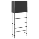 vidaXL 2 szintes fekete mosógép feletti tárolóállvány 71x29,5x170,5 cm