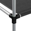 vidaXL 2 szintes fekete mosógép feletti tárolóállvány 87x55x90,5 cm