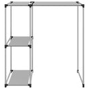 vidaXL 2 szintes szürke mosógép feletti tárolóállvány 87x55x90,5 cm