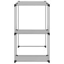 vidaXL 2 szintes szürke mosógép feletti tárolóállvány 87x55x90,5 cm