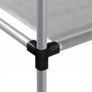 vidaXL 2 szintes szürke mosógép feletti tárolóállvány 87x55x90,5 cm