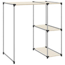 vidaXL 2 szintes krémszínű mosógép feletti tárolóállvány 87x55x90,5 cm