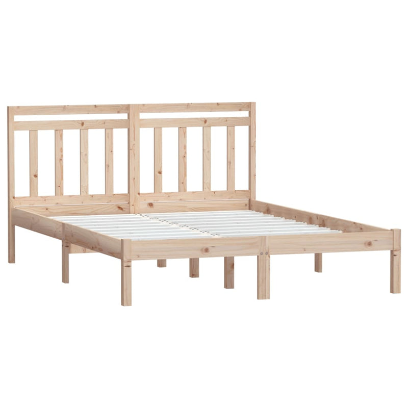 vidaXL tömör fa ágykeret 150 x 200 cm (King Size)