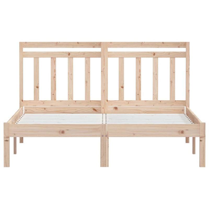 vidaXL tömör fa ágykeret 150 x 200 cm (King Size)