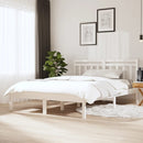vidaXL fehér tömör fa ágykeret 150 x 200 cm (King Size)