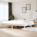 vidaXL fehér tömör fa ágykeret 180 x 200 cm (Super King)