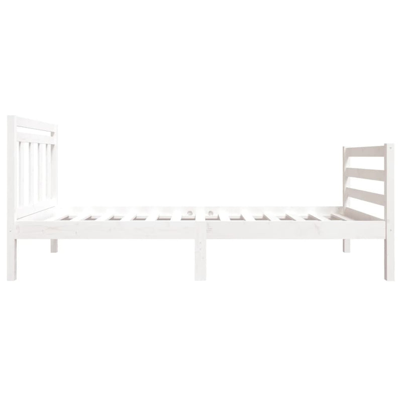 vidaXL fehér tömör fa ágykeret 90 x 190 cm (Single)