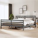 vidaXL szürke tömör fa ágykeret 200 x 200 cm