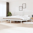 vidaXL fehér tömör fenyőfa ágykeret 200 x 200 cm