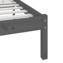 vidaXL szürke tömör fenyőfa ágykeret 200 x 200 cm