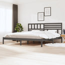 vidaXL szürke tömör fenyőfa ágykeret 200 x 200 cm