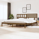 vidaXL mézbarna tömör fenyőfa ágykeret 200 x 200 cm
