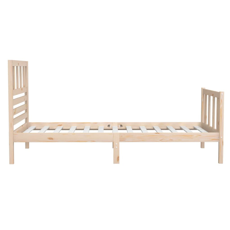 vidaXL tömör fa ágykeret 90 x 190 cm (Single)