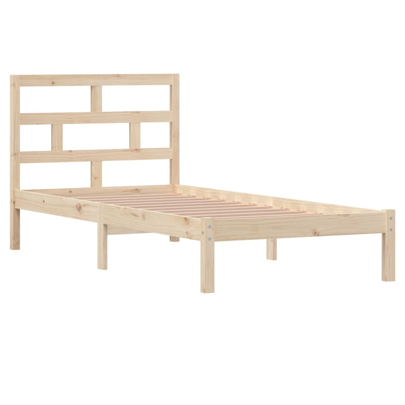 vidaXL tömör fenyőfa ágykeret 90 x 200 cm
